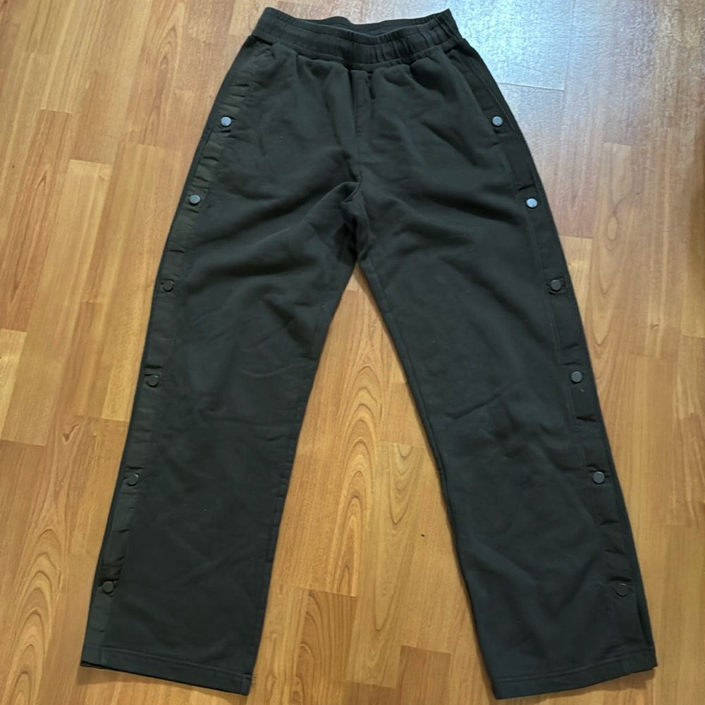 All yoga side snap sweat pants S brown track pants